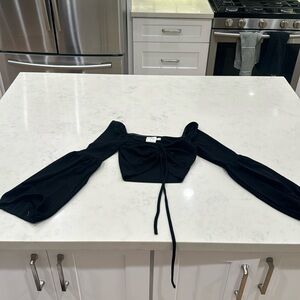 Long sleeve black top